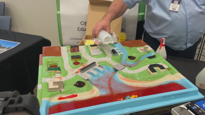 Public works shows how debris travels from streets to the bay