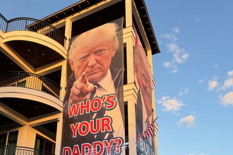 Viral 30A House Reveals New Banner After Trump's Victory