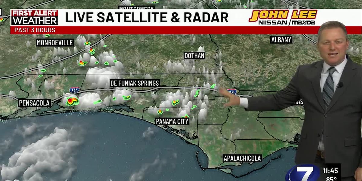 A few more scattered storms into the end of the week