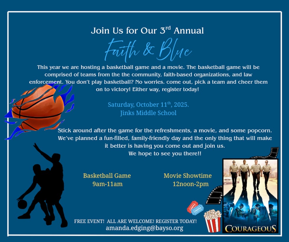 Bay Faith & Blue organization hosting weekend of community and family fun 2 The event is free, and all are welcome.