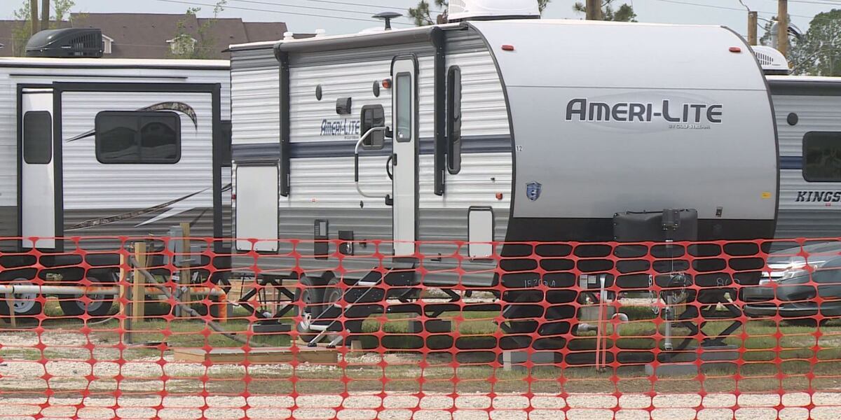 Fema Rv More FEMA travel trailers arrive in Panama City for storm survivors