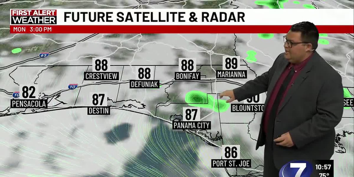 FIRST ALERT | A mainly dry but very hot start to the week ahead