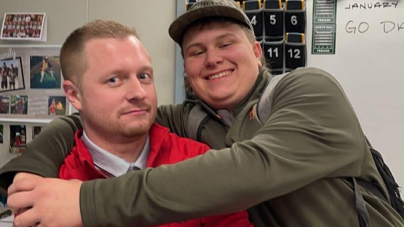 Jason Hughes (left), a 40-year-old high school teacher, was killed after he was run over by a...