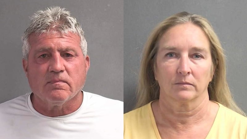 Authorities in Volusia County said they arrested Anthony Sapienza, 63, and Julianne Sapienza, 51.