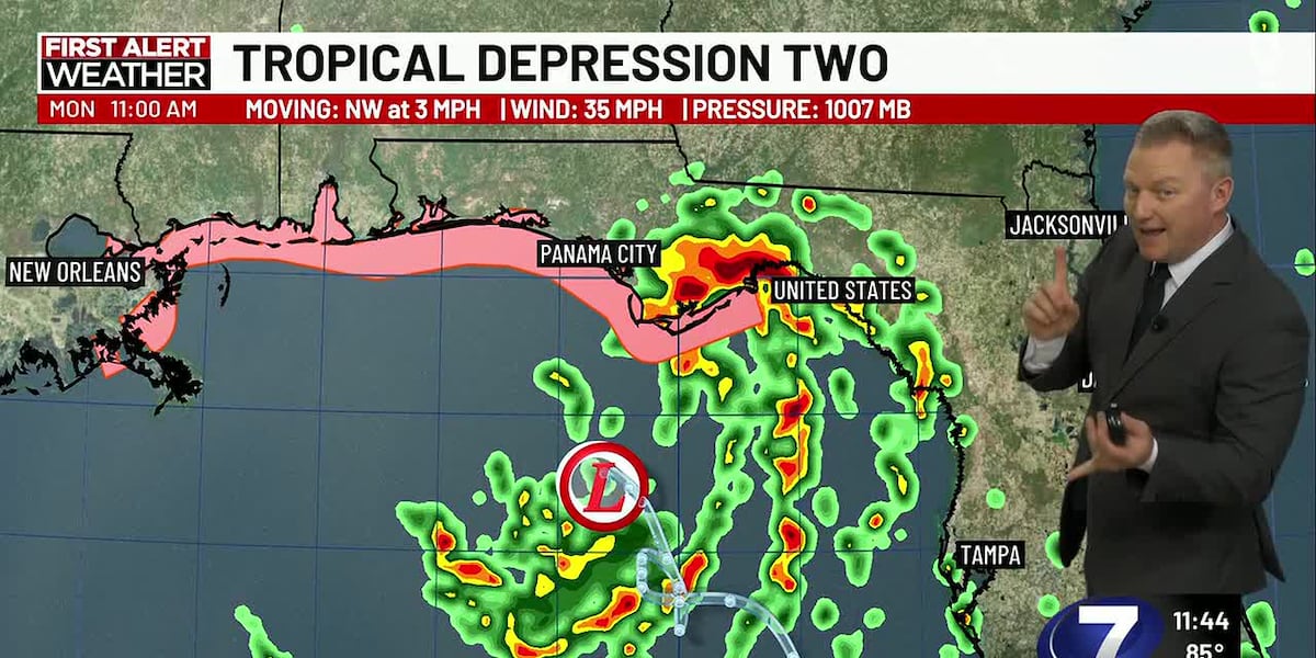 Periodic showers & storms persist into a breezier Tuesday