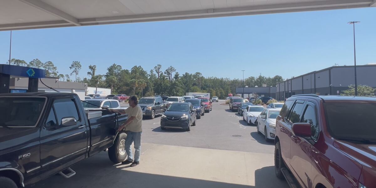Long lines at gas stations as folks prepare for potential incoming storm