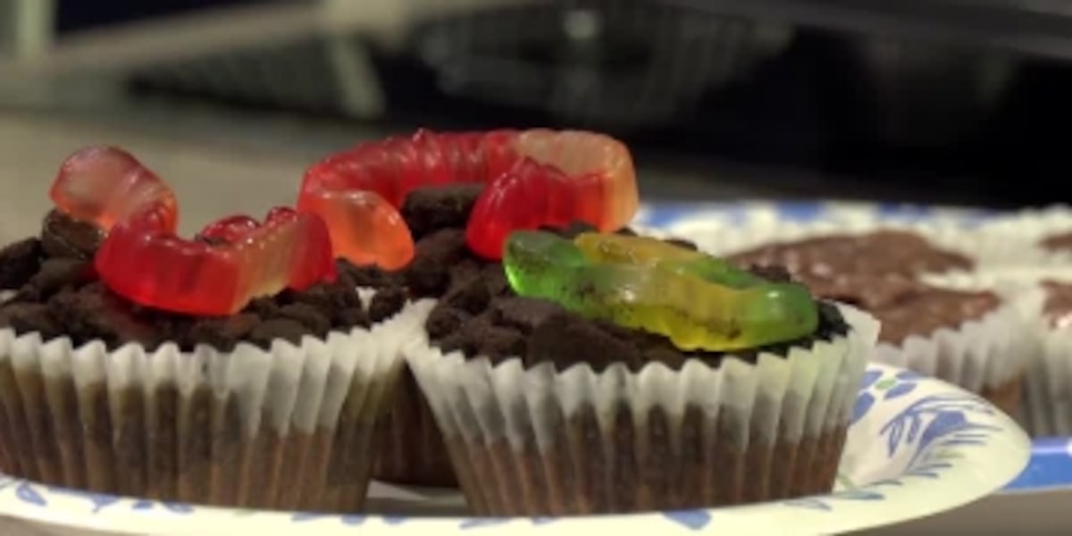 FOODIE FRIDAY: Dirt N Worms brownie dessert for the perfect fishing snack