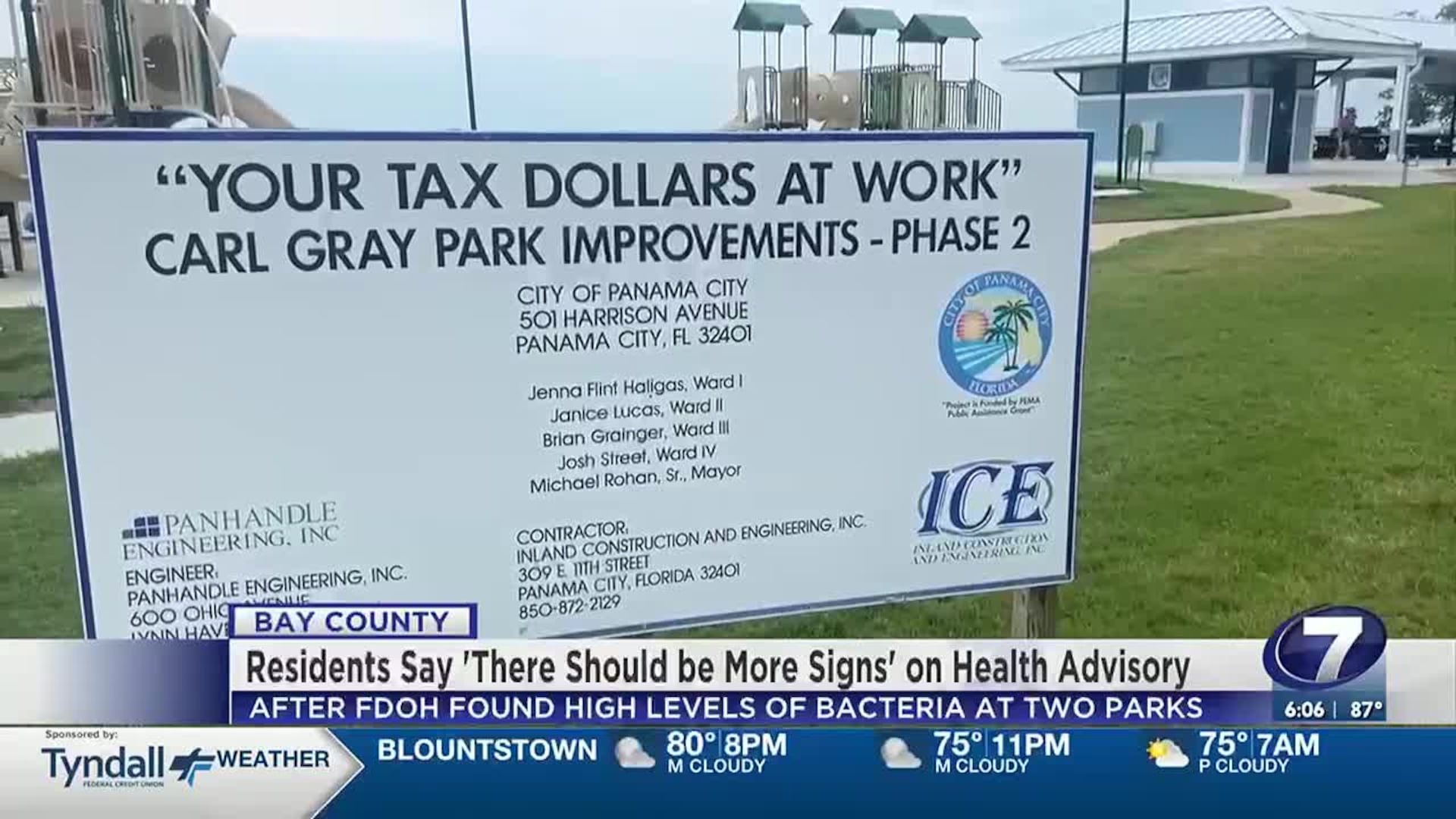 Residents ask for better signage at Bay County parks after water quality advisory – WJHG