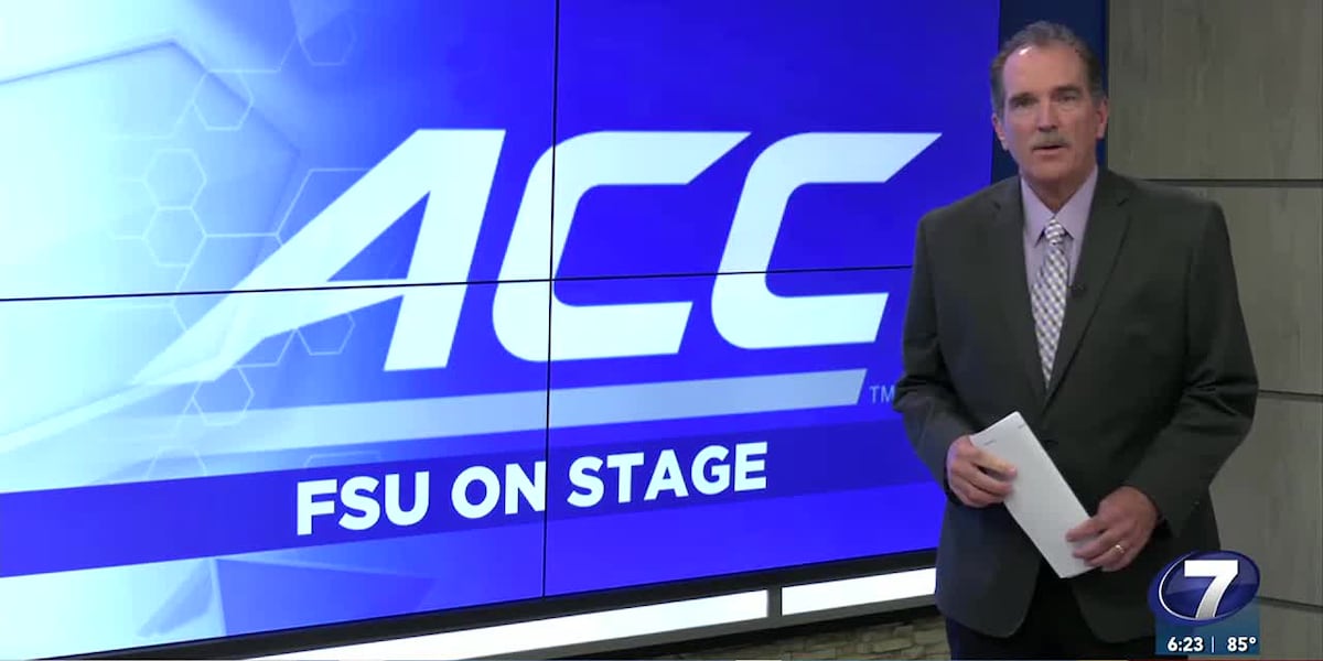 Florida State head coach Mike Norvell talks during ACC Media Days