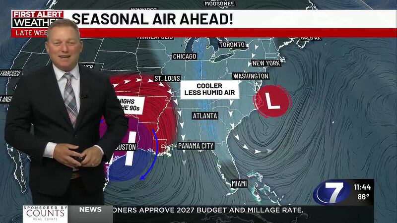 Chief Meteorologist Ryan Michaels says we're in for a more seasonal feel later this week.