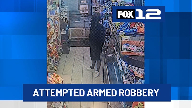 Police are searching for a suspect after an attempted armed robbery at a convenience store in...